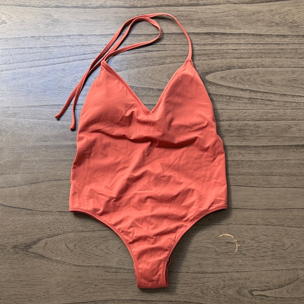 PINK Victoria's Secret Burnt Orange One Piece Swimsuit